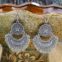 Zinc Alloy Drop Earring, plated, fashion jewelry & Bohemian style & for woman 