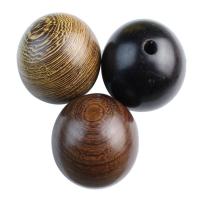 Оригинальные деревянные бусины, деревянный, Круглая, DIY & разные стили для выбора, продается PC
