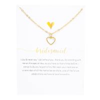 Stainless Steel Jewelry Necklace, 304 Stainless Steel, with Paper, Heart, Vacuum Ion Plating, fashion jewelry & Unisex & hollow nickel, lead & cadmium free Approx 50 cm 