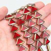 Translucent Glass Beads, Triangle, DIY Approx 