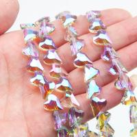 Perles de verre translucide, coeur, DIY, plus de couleurs à choisir Vendu par sac