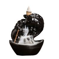 Incense Smoke Flow Backflow Holder Ceramic Incense Burner, Porcelain, half handmade, durable 