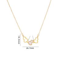Cubic Zircon Micro Pave Brass Necklace, with 304 Stainless Steel, with 5CM extender chain, Calabash, plated, micro pave cubic zirconia & for woman & enamel Approx 40 cm 