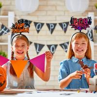 Nichtgewebte Stoffe Haarband, mit Kunststoff, halb plattiert, Design für Halloween & verschiedene Muster für Wahl, verkauft von PC