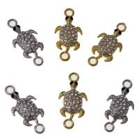 Animal Zinc Alloy Connector, plated, DIY & micro pave cubic zirconia 