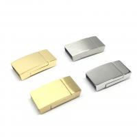 Rectangle Stainless Steel Magnetic Clasp, 304 Stainless Steel, polished, DIY Inner diameter 10 * 3 mm [