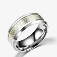 Stainless Steel Finger Ring, 304 Stainless Steel, fashion jewelry & Unisex & luminated 