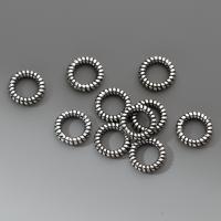 Sterling Silber Linking Ring, 925er Sterling Silber, Multifunktions & DIY, Silver ring size:8x4.5x1.5mm, verkauft von PC