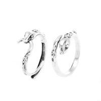 Палец кольцо-латунь, Латунь, 2 шт. & ювелирные изделия моды & Женский, серебряный, Diameter 1.7cm, продается указан