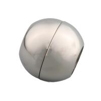 Fermeture magnétique en acier inoxydable rond, Acier inoxydable 304, DIY, couleur originale Environ Vendu par PC