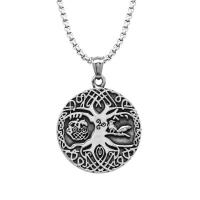 Stainless Steel Jewelry Necklace, 304 Stainless Steel, Round, fashion jewelry & for man 
