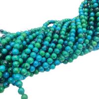 Single Gemstone Beads, Synthetic Chrysocolla, Round, DIY mixed colors Approx 38 cm 