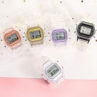 Women Wrist Watch, Silicone, with Organic Glass, Square, Chinese movement & for woman & waterproof Dial mm Approx 14-22 cm 