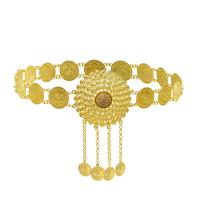 Decorative Chain Belt, Zinc Alloy, fashion jewelry & Unisex, golden Approx 105 cm 