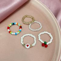 Ring Set, Seedbead, 5 pieces & fashion jewelry & for woman 