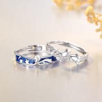 Couple Finger Rings, 925 Sterling Silver, Adjustable & fashion jewelry, US Ring [