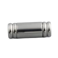 Round Stainless Steel Magnetic Clasp, 304 Stainless Steel, DIY, original color Approx 