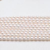 Rice Cultured Freshwater Pearl Beads, DIY, white, pearl length 7-8mm Approx 36-38 cm 