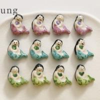 Perles de dessin de main de porcelaine, sirène, DIY, plus de couleurs à choisir Vendu par PC