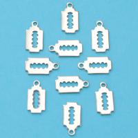 Stainless Steel Pendants, 304 Stainless Steel, Razor Blade, polished, DIY Approx 1.4mm 