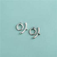 Sterling Silver Toggle Clasp, 925 Sterling Silver, plated, DIY Button 9.8 mm internal 6.3 mm T button 17.7 mm 