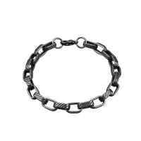 Titan Edelstahl Armband / Armreif, Titanstahl, Modeschmuck & für den Menschen, keine, Chain length:23cm, verkauft von PC