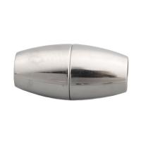 Cierre magnético redondo de acero inoxidable, acero inoxidable 304, Bricolaje, color original, 16.5x8mm, agujero:aproximado 4.5x4.5mm, Vendido por UD