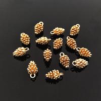 Bijoux pendentifs en Zinc alliage , alliage de zinc, Pomme de pin, Placage de couleur d'or, DIY Vendu par PC