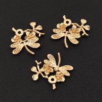 Hair Stick Findings, Zinc Alloy, Dragonfly, gold color plated, DIY 