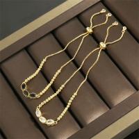 Cubic Zirconia Brass Bracelets, fashion jewelry & micro pave cubic zirconia & for woman Approx 16-22 cm 