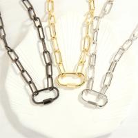 Brass Jewelry Necklace, with 5cm extender chain, plated, fashion jewelry & Unisex Pendant Approx 40 cm 