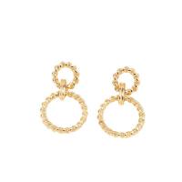 Zinc Alloy Drop Earring, gold color plated, fashion jewelry & for woman, golden 