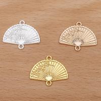 Zinc Alloy Charm Connector, Fan, plated, DIY & for woman & 1/1 loop 25mm, Approx 