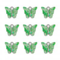 Zinc Alloy Enamel Pendants, Butterfly, plated, DIY Approx 