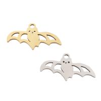 Stainless Steel Animal Pendants, 304 Stainless Steel, Bat, plated, DIY Approx 1.5mm [