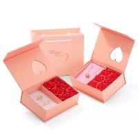 Multifunctional Jewelry Box, Paper, dustproof pink, Gift box (15*11*4.8CM), Handbag (17.5*15*7CM) 
