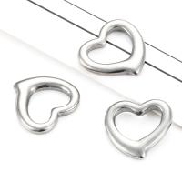 Stainless Steel Heart Pendants, 304 Stainless Steel, polished, DIY, original color 