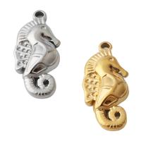 Stainless Steel Animal Pendants, 304 Stainless Steel, Seahorse, plated, DIY Approx 2mm [