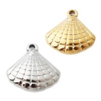 Stainless Steel Animal Pendants, 304 Stainless Steel, Shell, plated, DIY Approx 1.5mm [