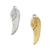 Stainless Steel Wing Shape Pendant, 304 Stainless Steel, plated, DIY Approx 1.5mm [
