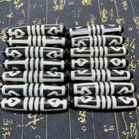 Natural Tibetan Agate Dzi Beads, Drum, DIY 80mm 