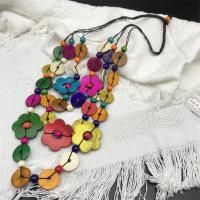 Деревянные ожерелья, деревянный, ювелирные изделия моды & Женский, Много цветов для выбора, длина:78 см, продается PC