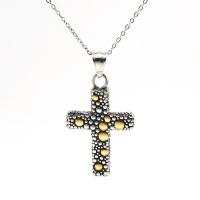 Stainless Steel Jewelry Necklace, 304 Stainless Steel, Cross, 18K gold plated, fashion jewelry & Unisex Approx 17.72 Inch 