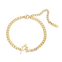 Stainless Steel Chain Bracelets, 304 Stainless Steel, with 5cm extender chain, 12 Signs of the Zodiac, Vacuum Ion Plating & fashion jewelry & Unisex, golden Approx 15 cm 