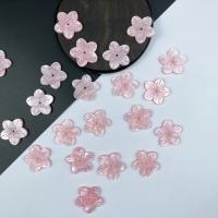 Прически, Ацетатный лист, Форма цветка, DIY, розовый, 20mm, продается PC