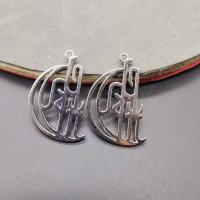 Zinc Alloy Jewelry Pendants, silver color plated, DIY 