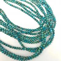 Perles en Turquoise naturelle, Rond, DIY & normes différentes pour le choix, vert, Vendu par brin