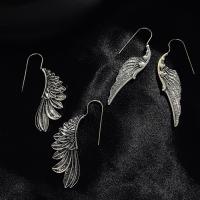 Zinc Alloy Drop Earring, Angel Wing, plated, fashion jewelry & for woman 
