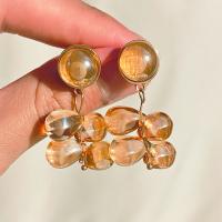 Lampwork Drop Earring, Grape, fashion jewelry & for woman 