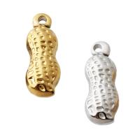 Stainless Steel Pendants, 304 Stainless Steel, Peanut, plated, DIY Approx 1.5mm [
